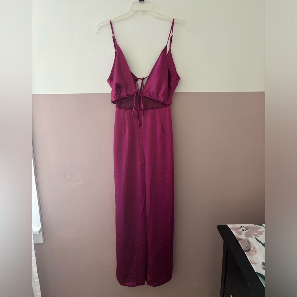 Petal & Pup Burgundy Jumpsuit